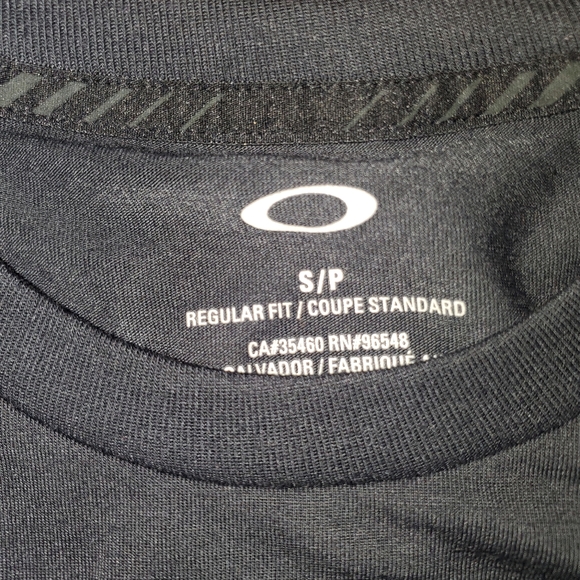 OAKLEY T-Shirt Classic Logo Black Size Small - Picture 3 of 6